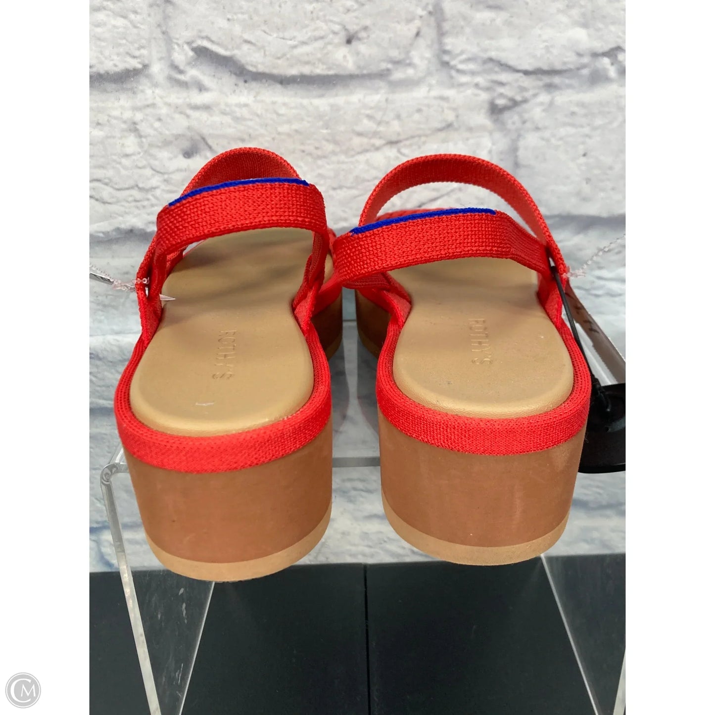 Sandals Heels Platform By Rothys In Coral, Size: 9.5
