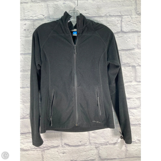 Jacket Fleece By Eddie Bauer In Black, Size: M