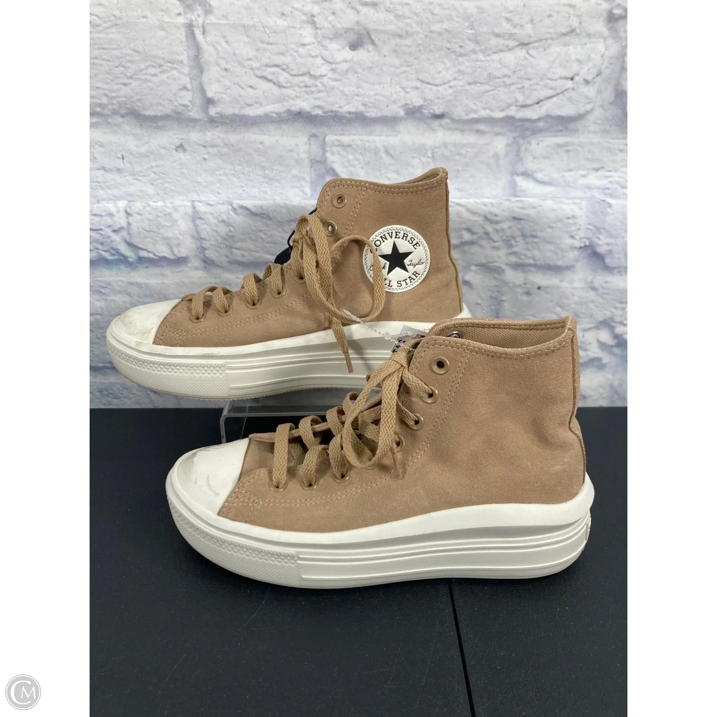 Shoes Sneakers Platform By Converse In Tan, Size: 8