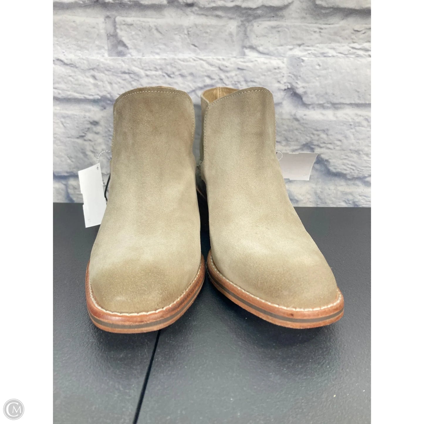 Boots Ankle Heels By Diba In Beige, Size: 8.5
