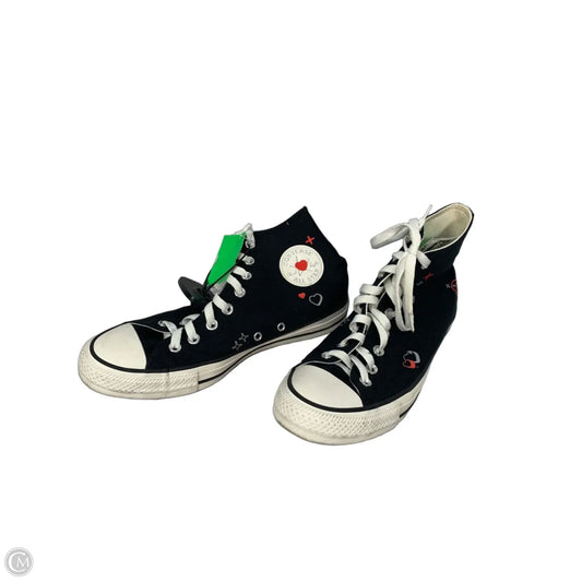 Shoes Sneakers By Converse In Black & White, Size: 9.5