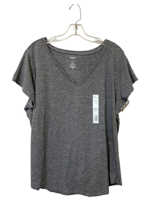 Top Short Sleeve By Sonoma In Grey, Size: 2x