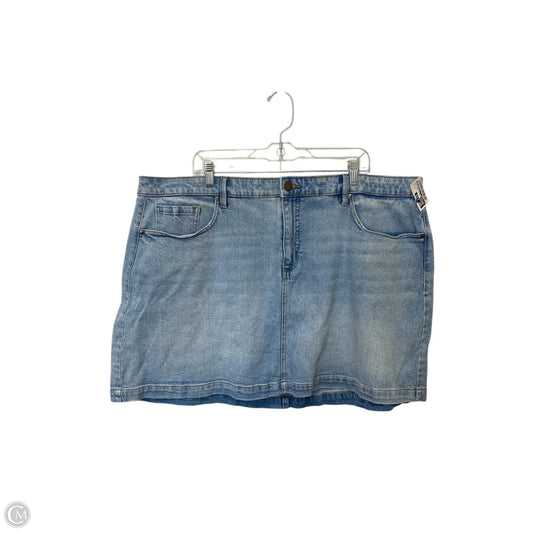 Skirt Mini & Short By Lane Bryant In Blue Denim, Size: 24