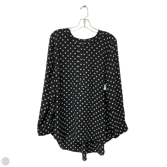 Top Long Sleeve By Lane Bryant In Polkadot Pattern, Size: 2x