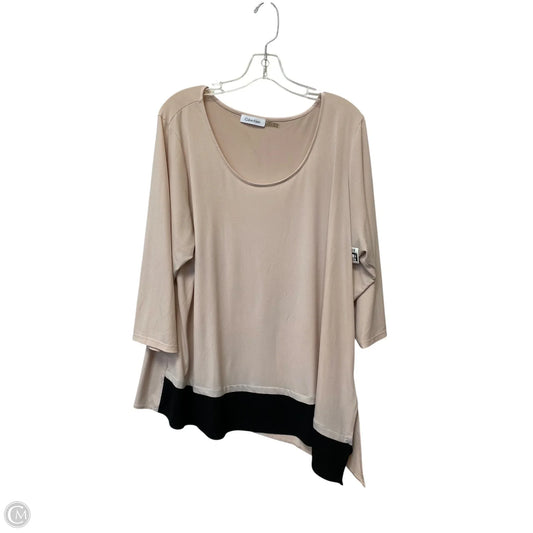 Top Long Sleeve By Calvin Klein In Pink, Size: 3x
