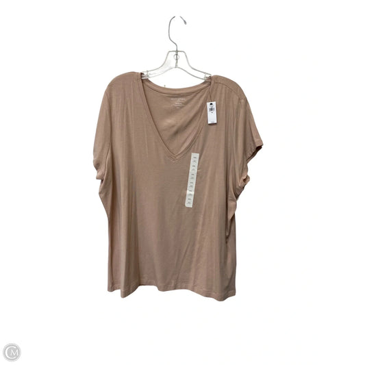 Top Short Sleeve By Banana Republic In Pink, Size: 2x