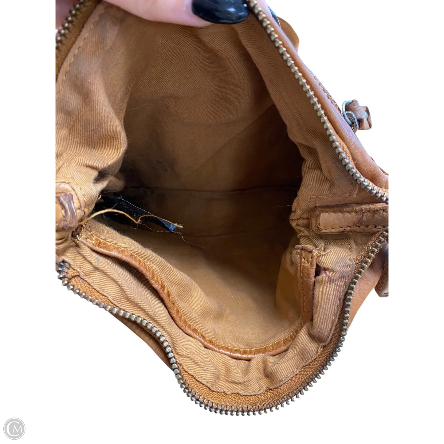 Handbag Leather By Clothes Mentor, Size: Small