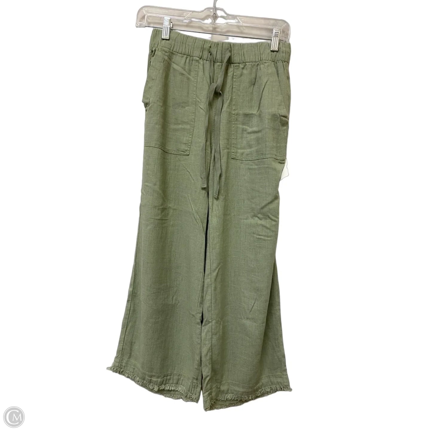 Pants Linen By Thread And Supply In Green, Size: Xxs