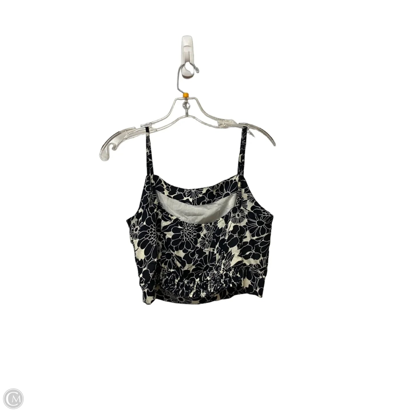 Top Sleeveless By Anthropologie In Black & White, Size: M