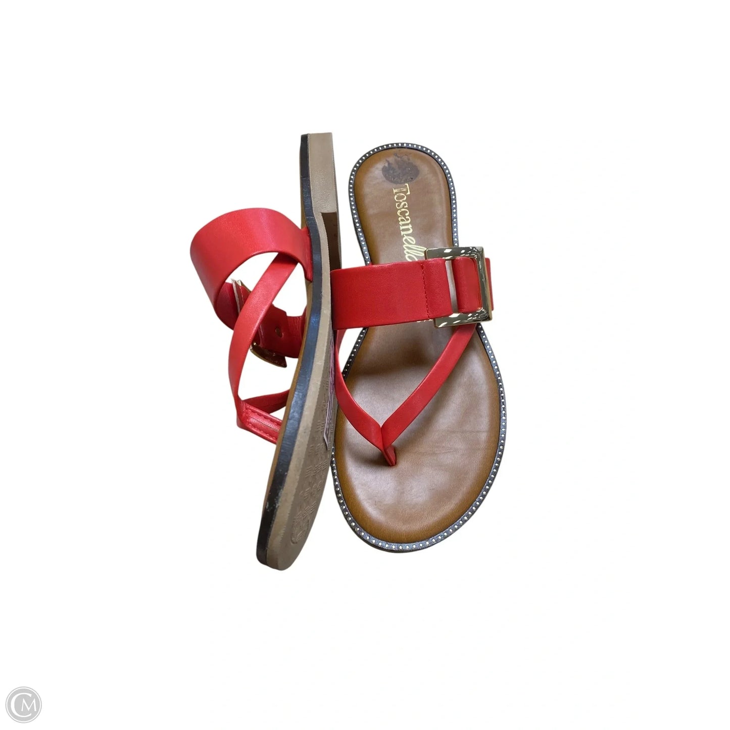 Sandals Flats By Toscanella In Red, Size: 9.5