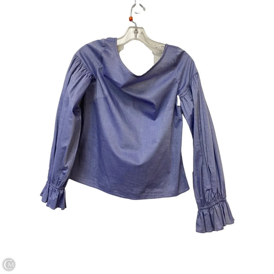 Top Long Sleeve Designer By Milly In Blue, Size: S