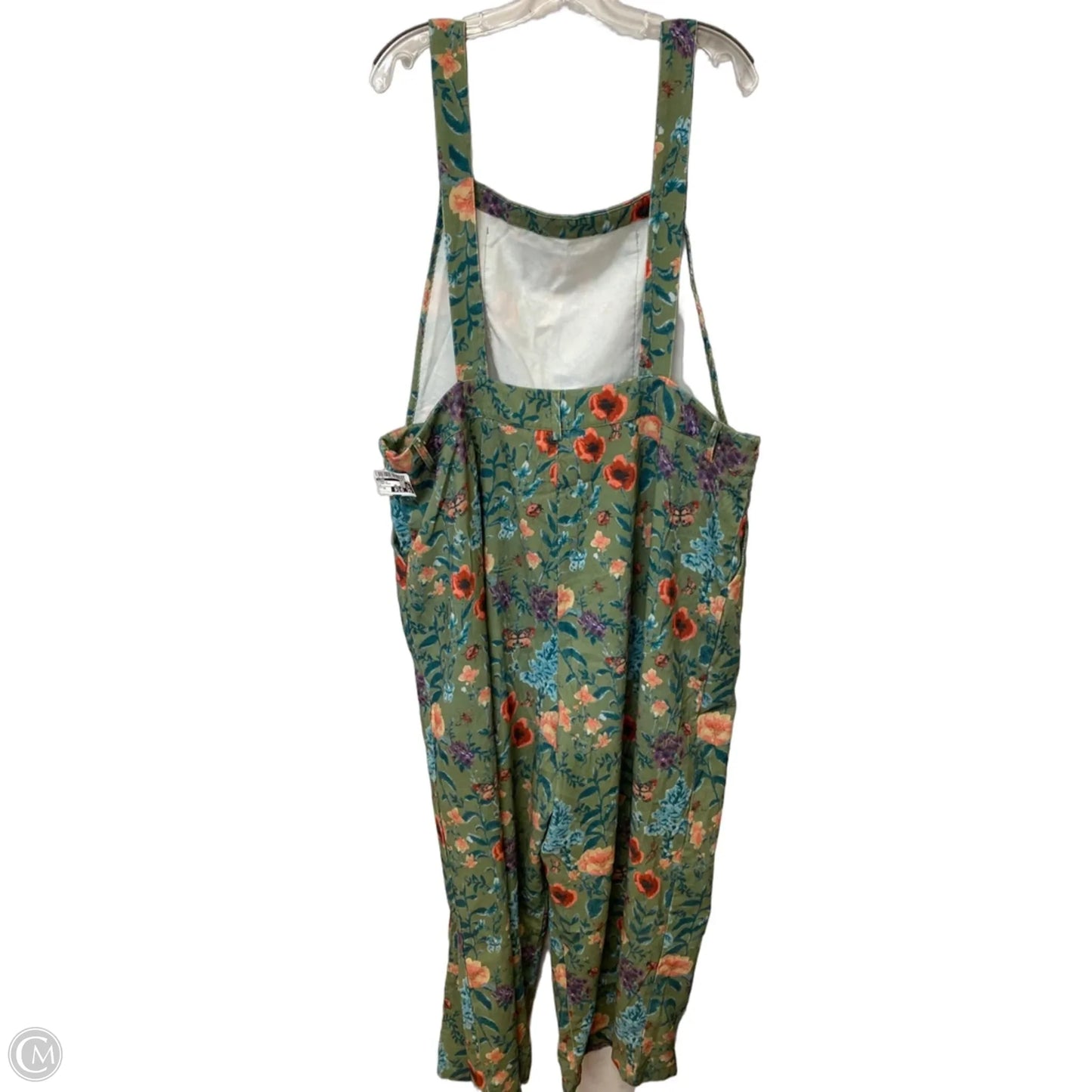 Overalls By Cider In Floral Print, Size: 3x