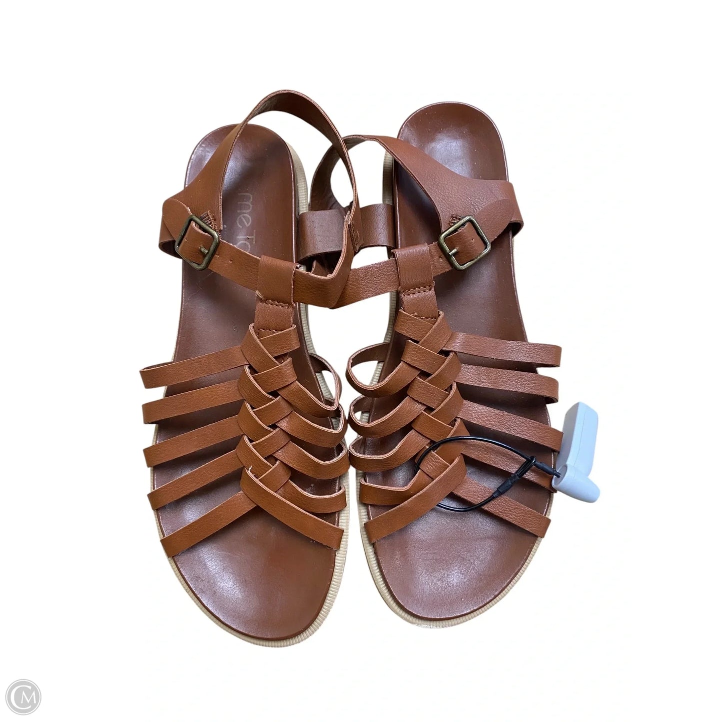 Sandals Flats By Me Too In Brown, Size: 8