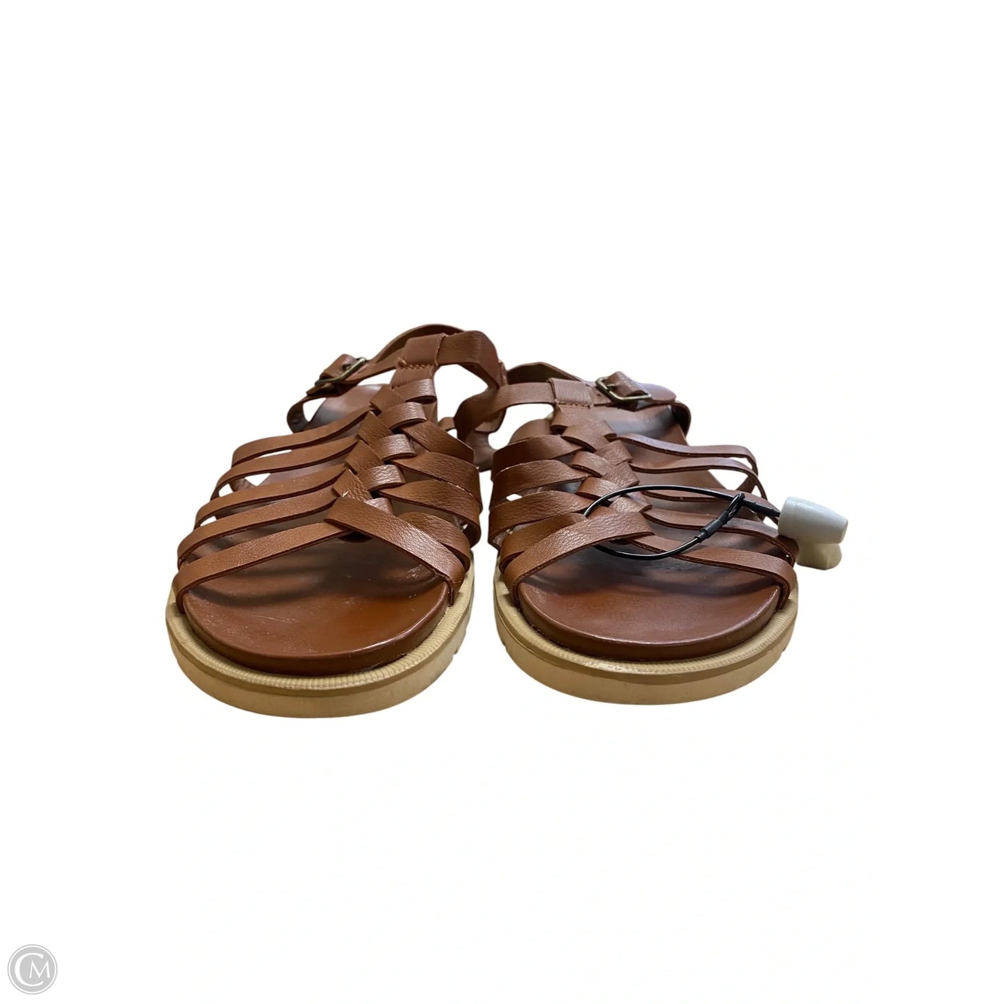 Sandals Flats By Me Too In Brown, Size: 8