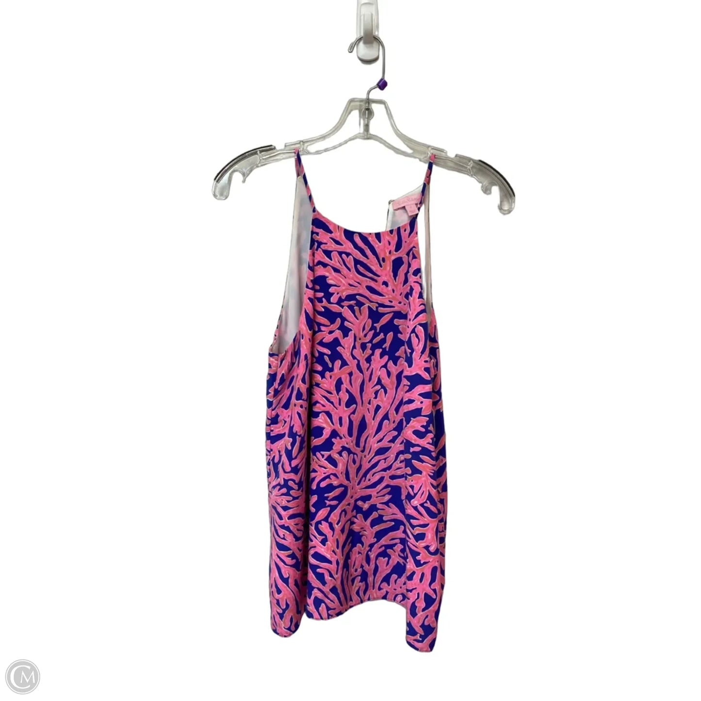Top Sleeveless Designer By Lilly Pulitzer In Blue & Pink, Size: S