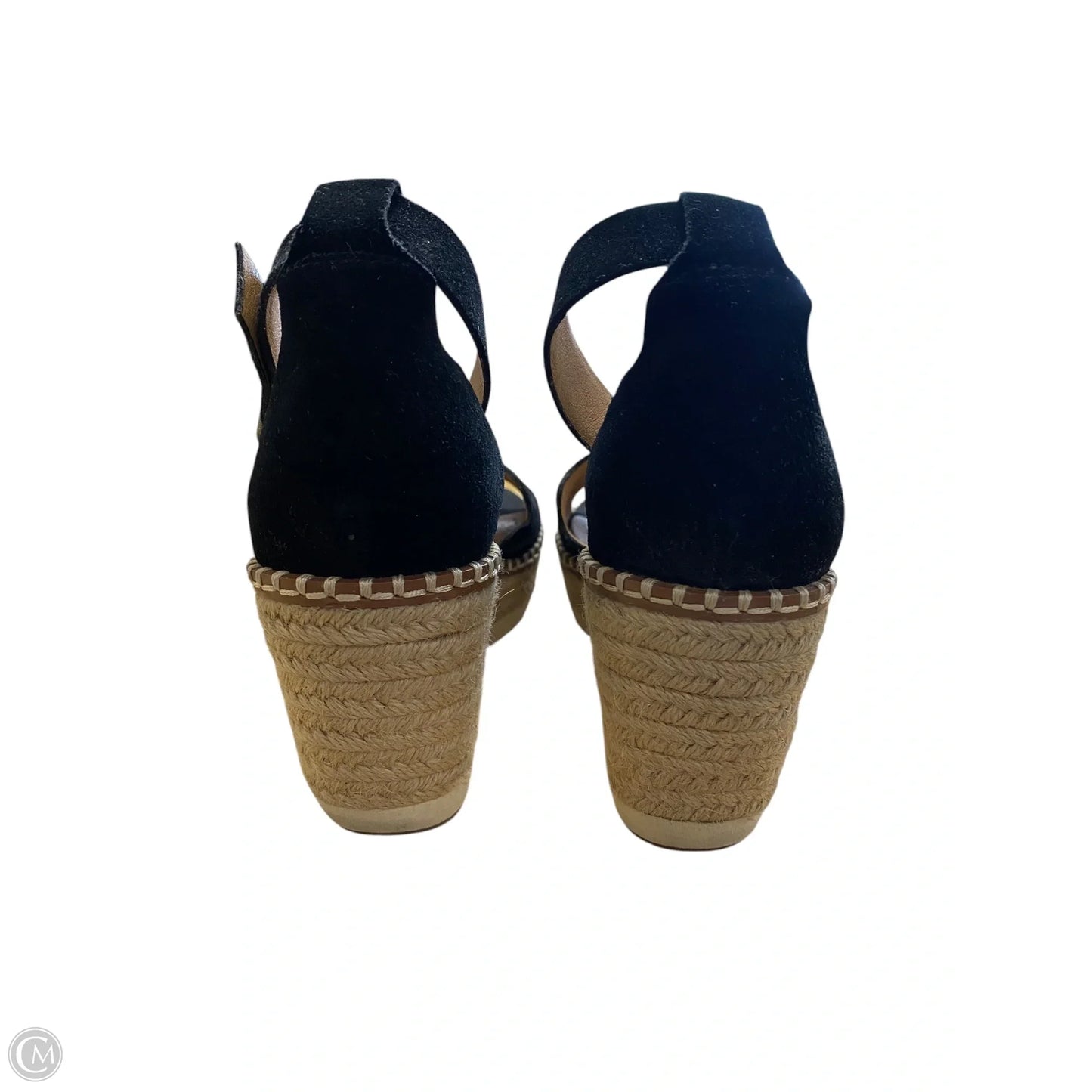 Sandals Heels Wedge By Crown Vintage In Black, Size: 7