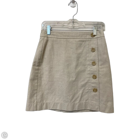 Skirt Mini & Short By Ann Taylor In Tan, Size: 2p