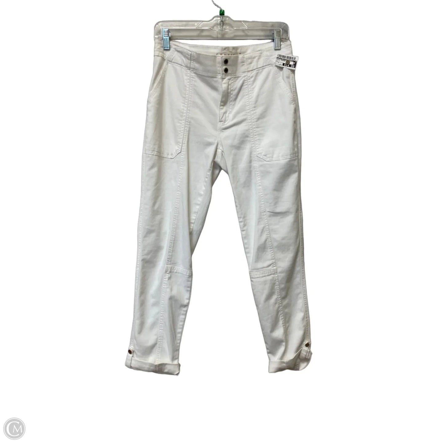 Pants Cropped By White House Black Market In White, Size: 4