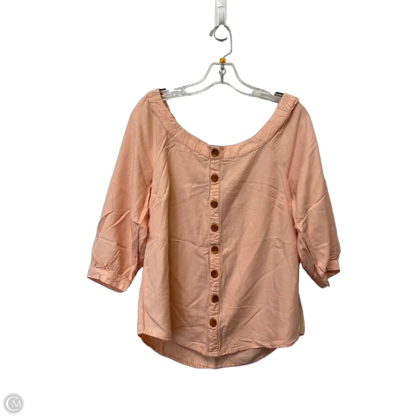 Top 3/4 Sleeve By Maeve In Pink, Size: S