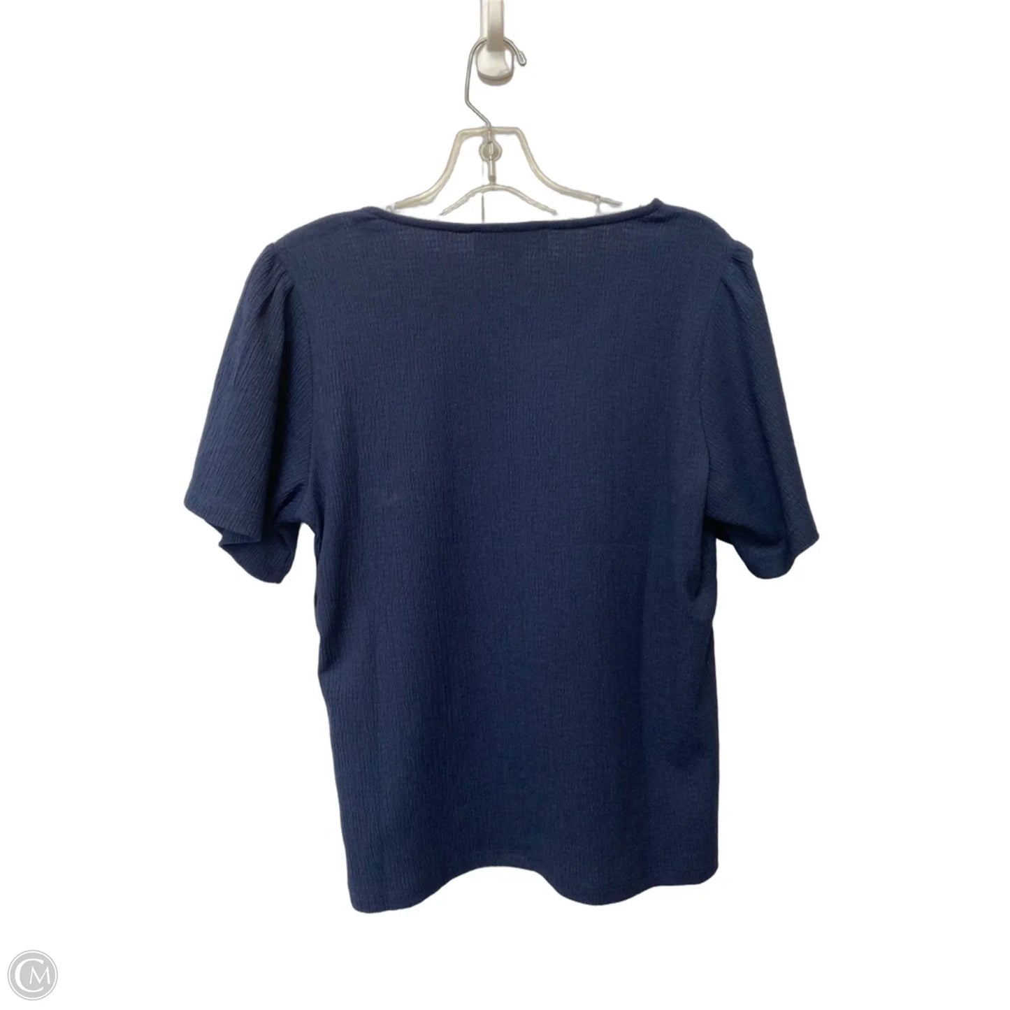 Top Short Sleeve Designer By Michael Kors In Navy, Size: S