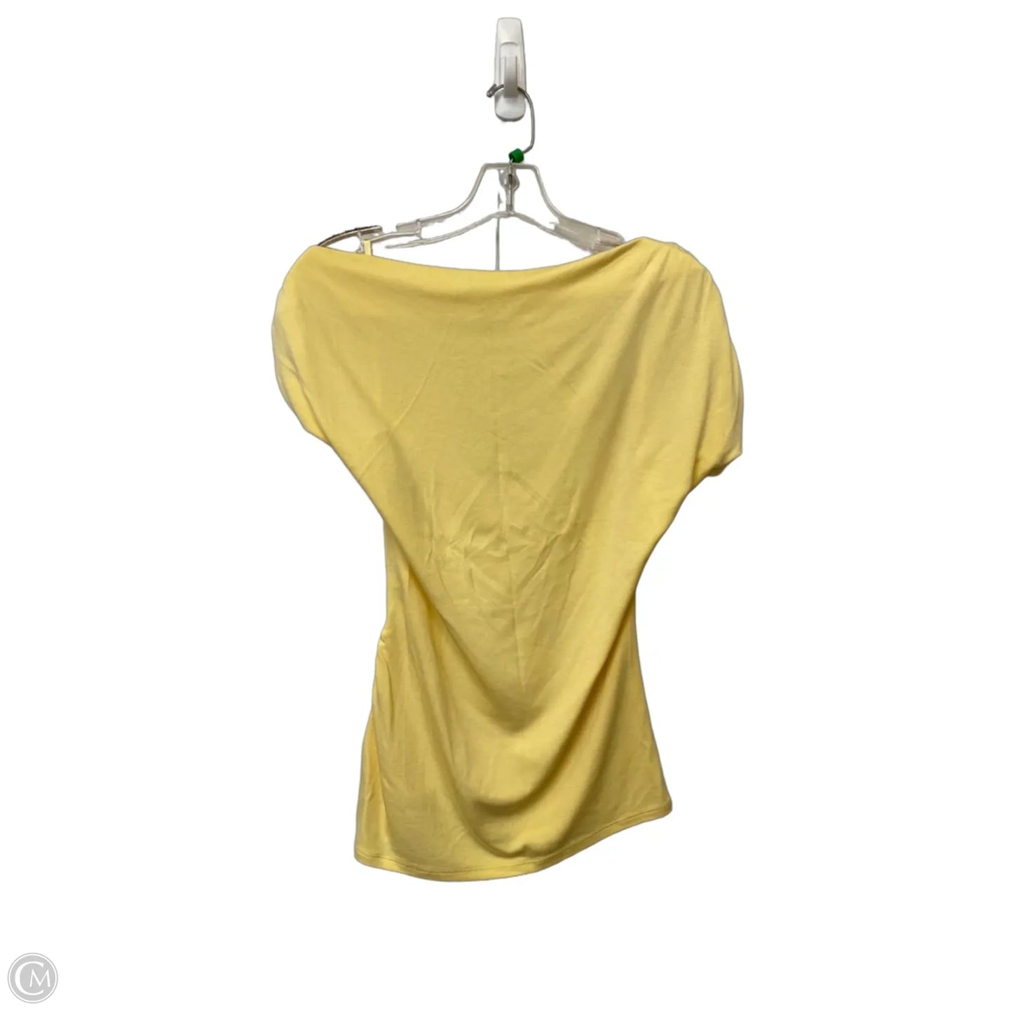 Top Short Sleeve By White House Black Market In Yellow, Size: S
