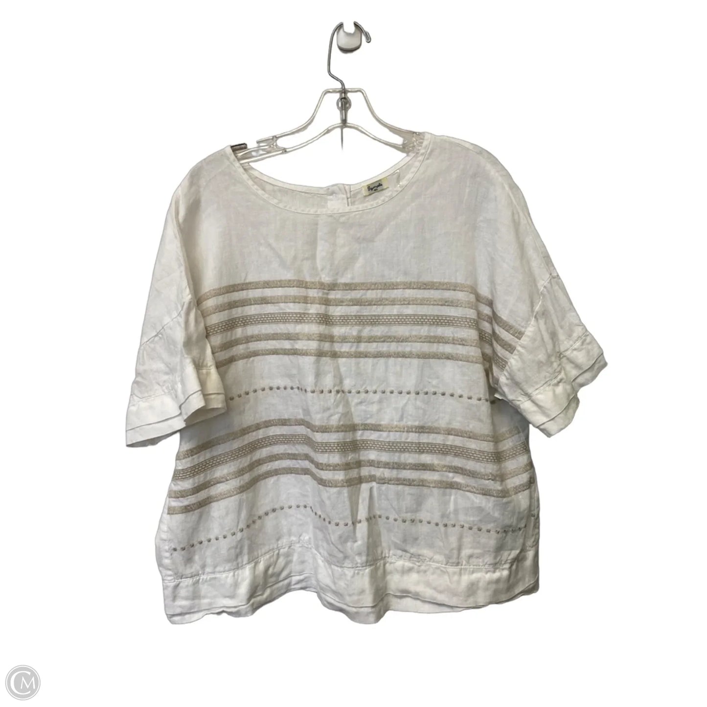 Top Short Sleeve By Sympli In White, Size: M