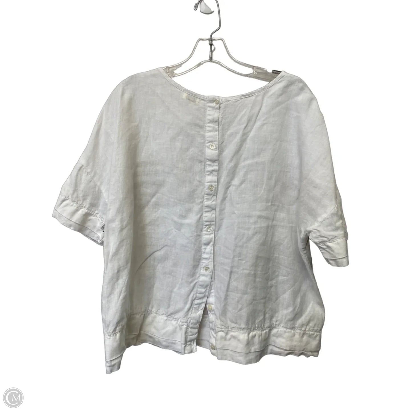 Top Short Sleeve By Sympli In White, Size: M