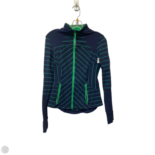Athletic Jacket By Lululemon In Blue & Green, Size: S
