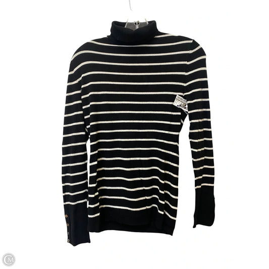 Top Long Sleeve By White House Black Market In Striped Pattern, Size: L