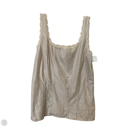 Top Sleeveless By White House Black Market In Beige, Size: L