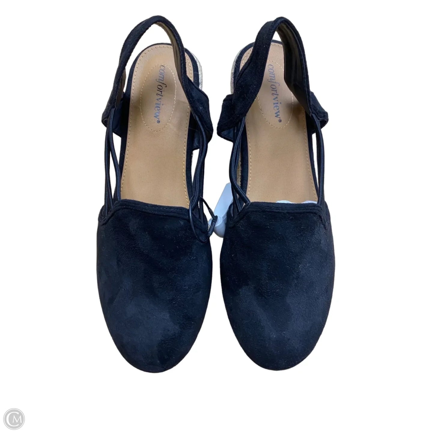 Shoes Heels Wedge By Comfortview In Black, Size: 10