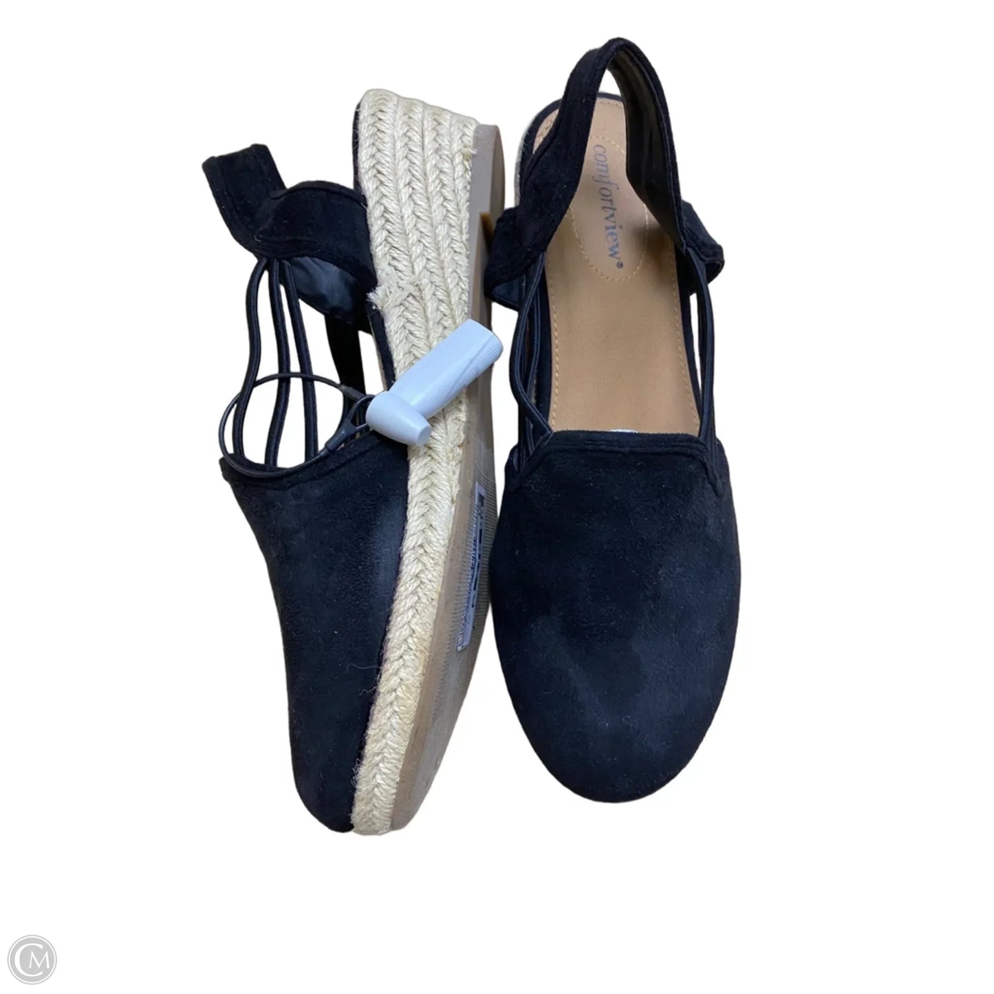 Shoes Heels Wedge By Comfortview In Black, Size: 10