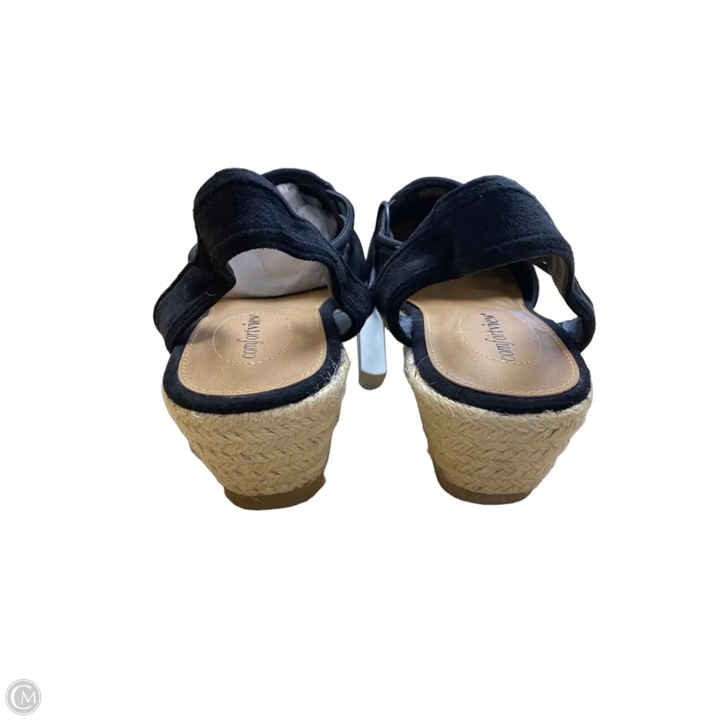 Shoes Heels Wedge By Comfortview In Black, Size: 10