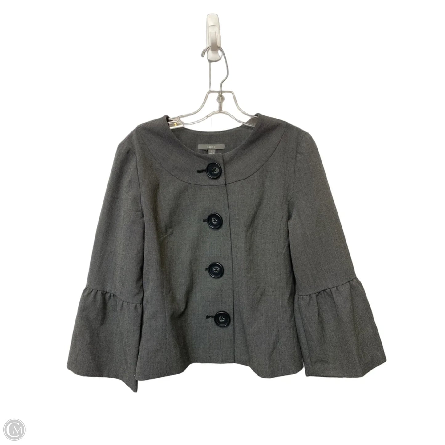 Blazer By Apt 9 In Black & Grey, Size: 8