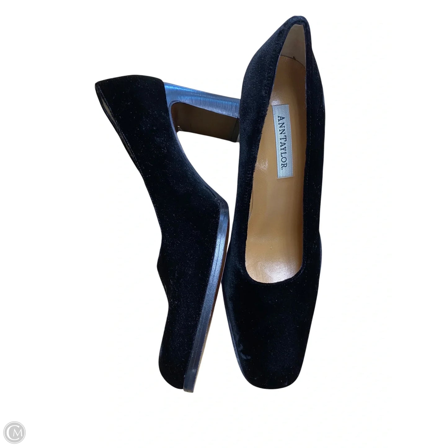 Shoes Heels Block By Ann Taylor In Black, Size: 6.5