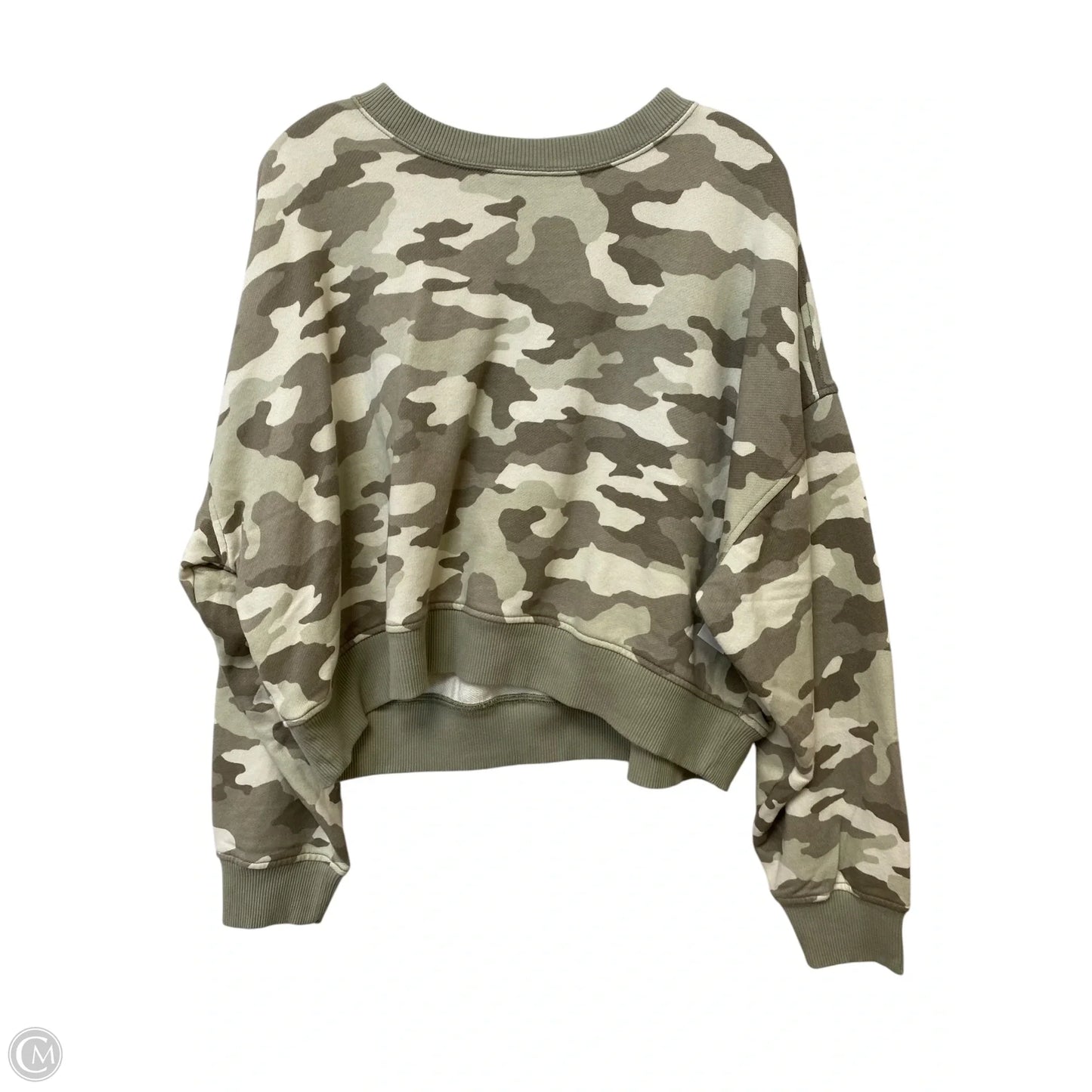 Top 2pc Long Sleeve By Aerie In Camouflage Print, Size: M