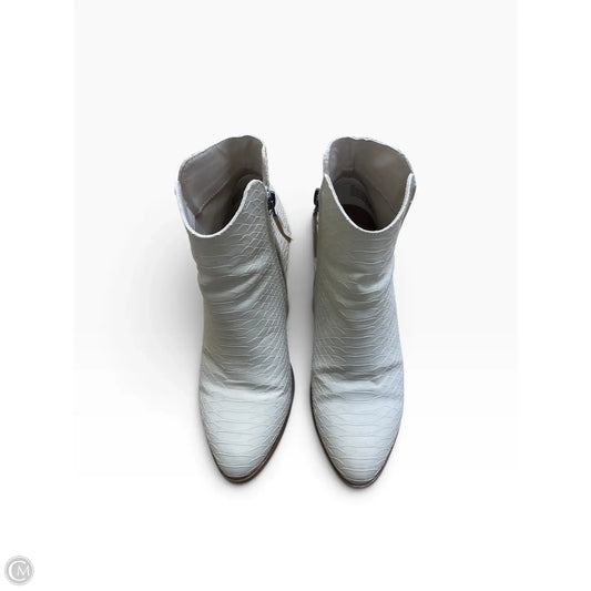 Boots Ankle Heels By Mia In Cream, Size: 9