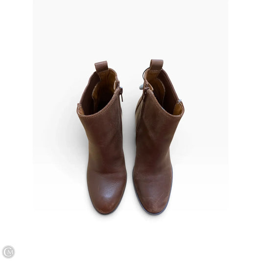 Boots Ankle Heels By Lucky Brand In Brown, Size: 7.5