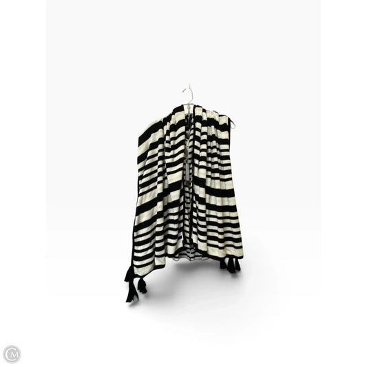 Sweater Cardigan By Chicos In Black & White, Size: Osfm