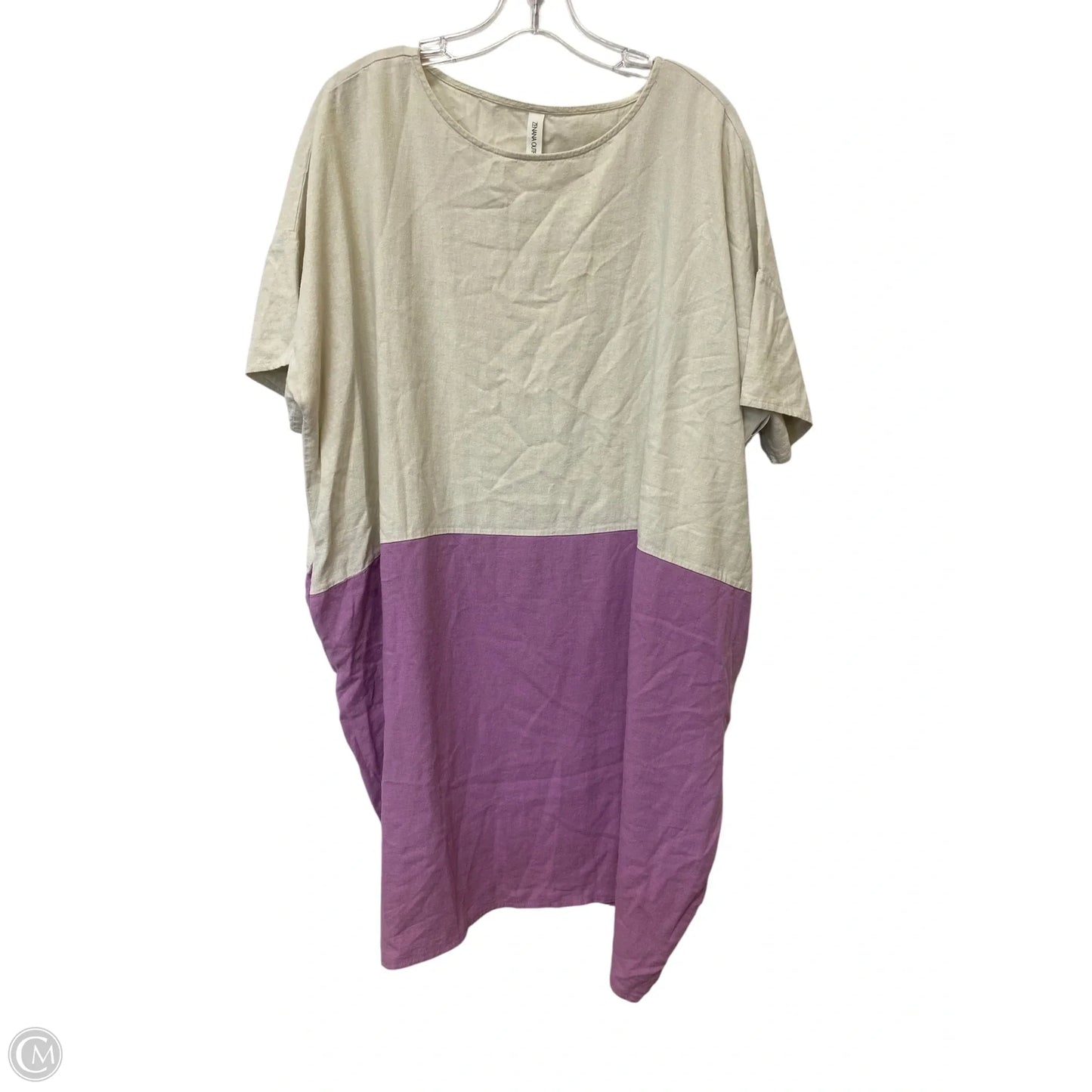 Dress Casual Short By Zenana Outfitters In Purple & Tan, Size: Xl