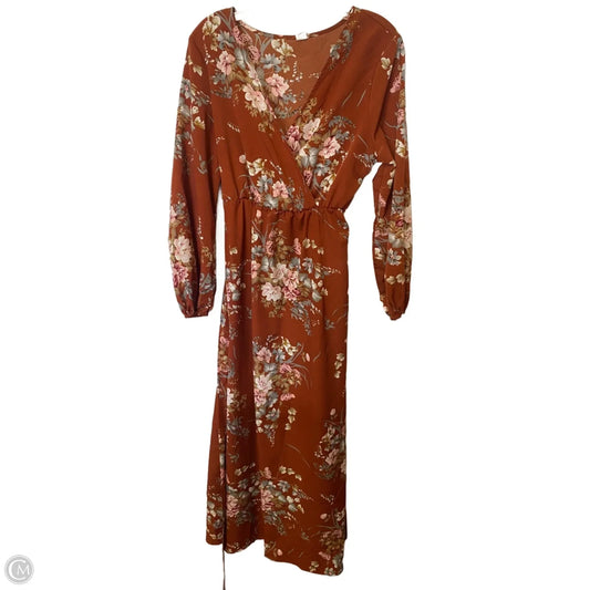 Dress Casual Maxi By Clothes Mentor In Orange, Size: M