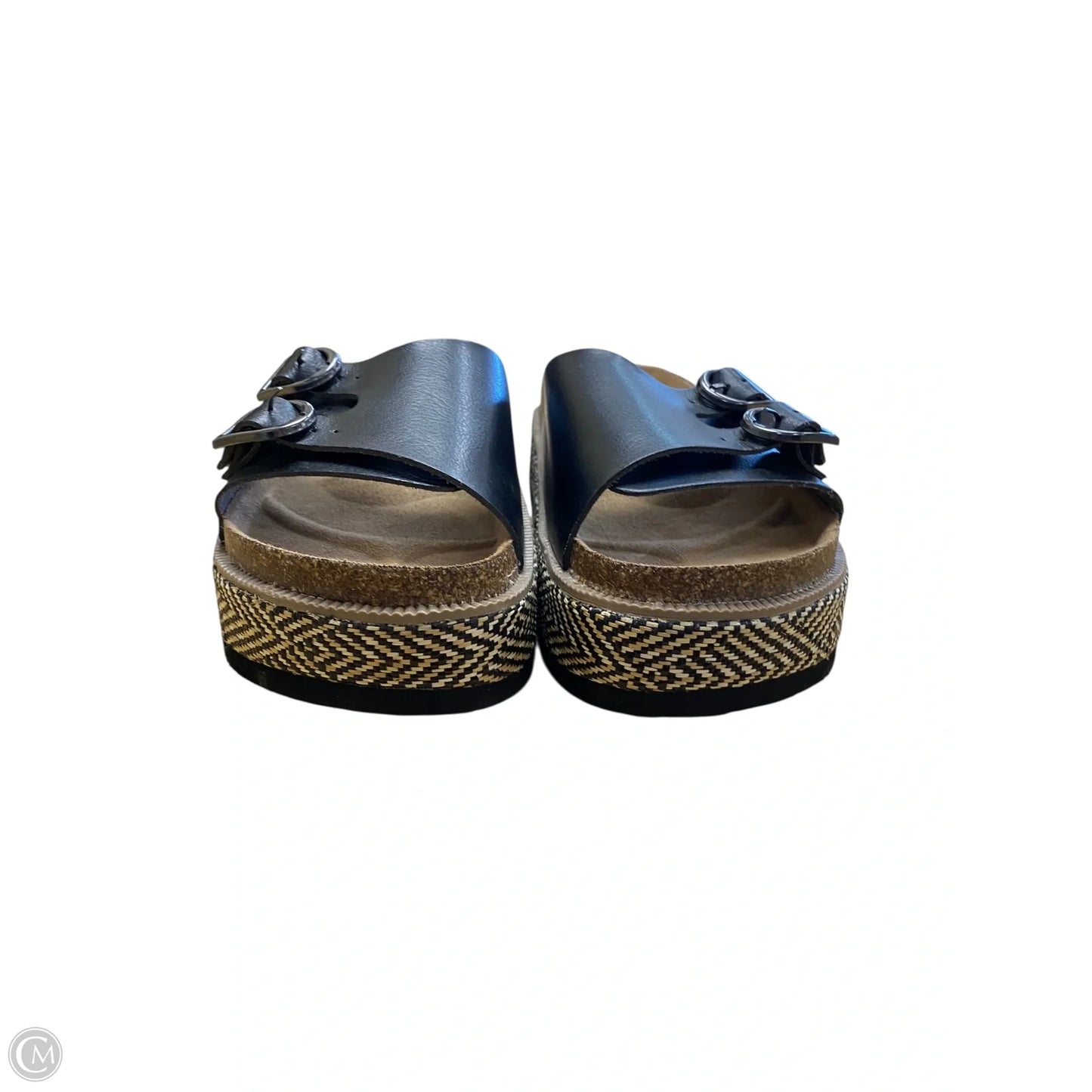 Sandals Heels Platform By No Boundaries In Black, Size: 9.5