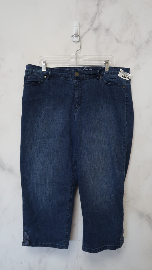 Jeans Cropped By Gloria Vanderbilt  Size: 16