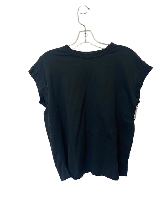 Black Top Short Sleeve Basic A New Day, Size M