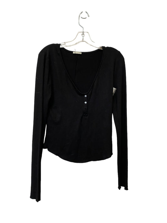 Black Top Long Sleeve Free People, Size M