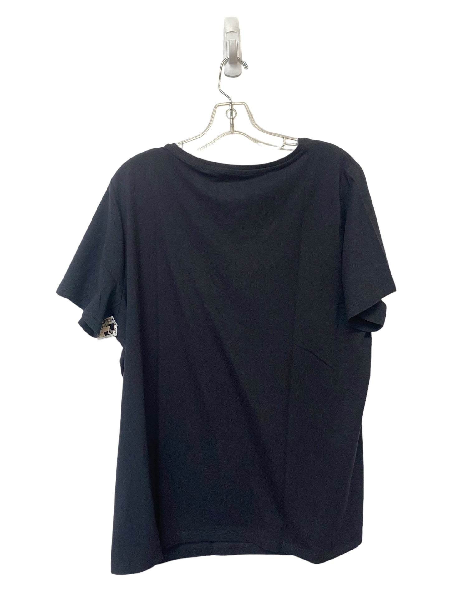 Black Top Short Sleeve Basic Amazon Essentials, Size 2x