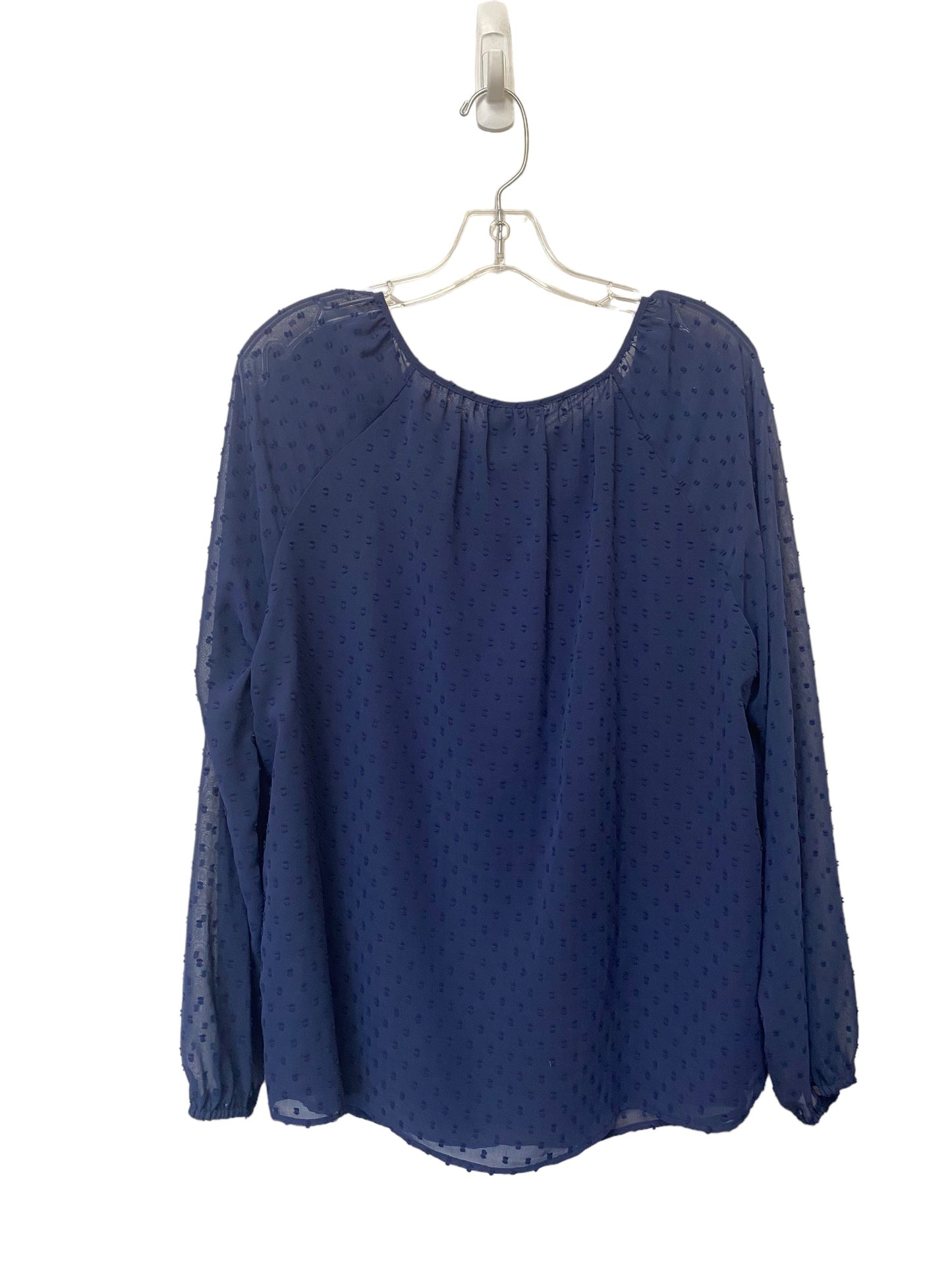 Blue Top Long Sleeve Ava & Viv, Size 1x