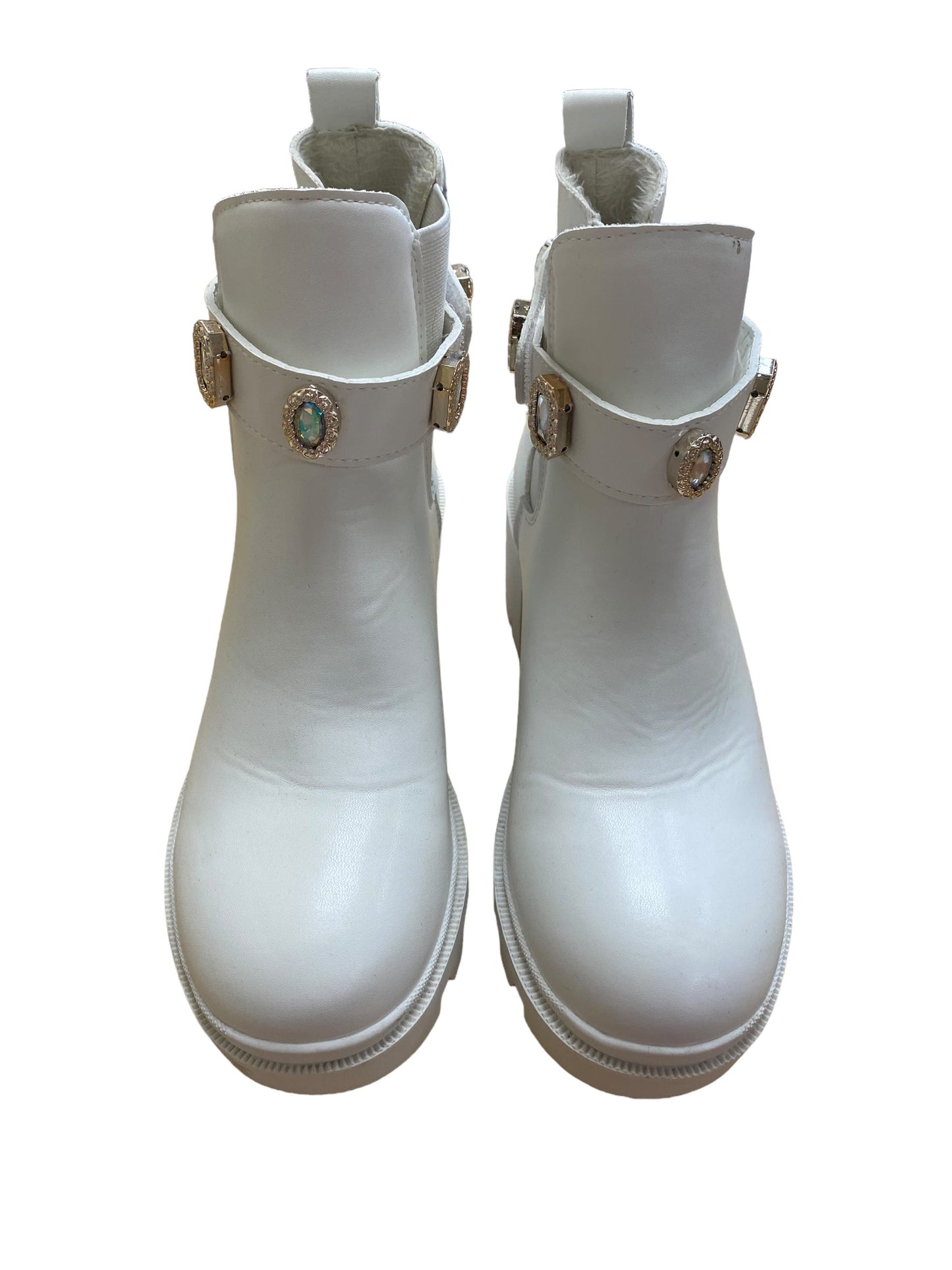 White Boots Ankle Heels Clothes Mentor