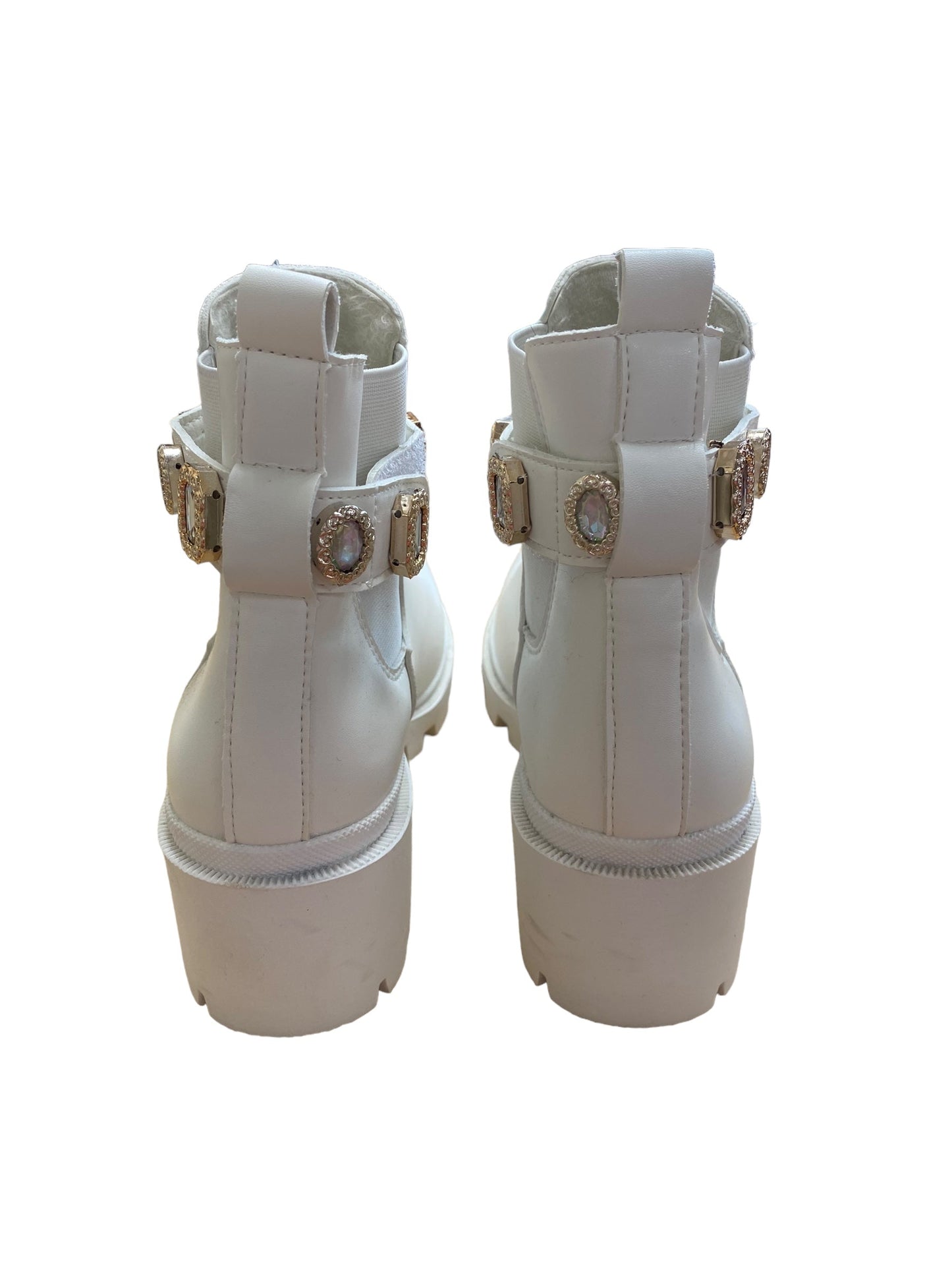 White Boots Ankle Heels Clothes Mentor