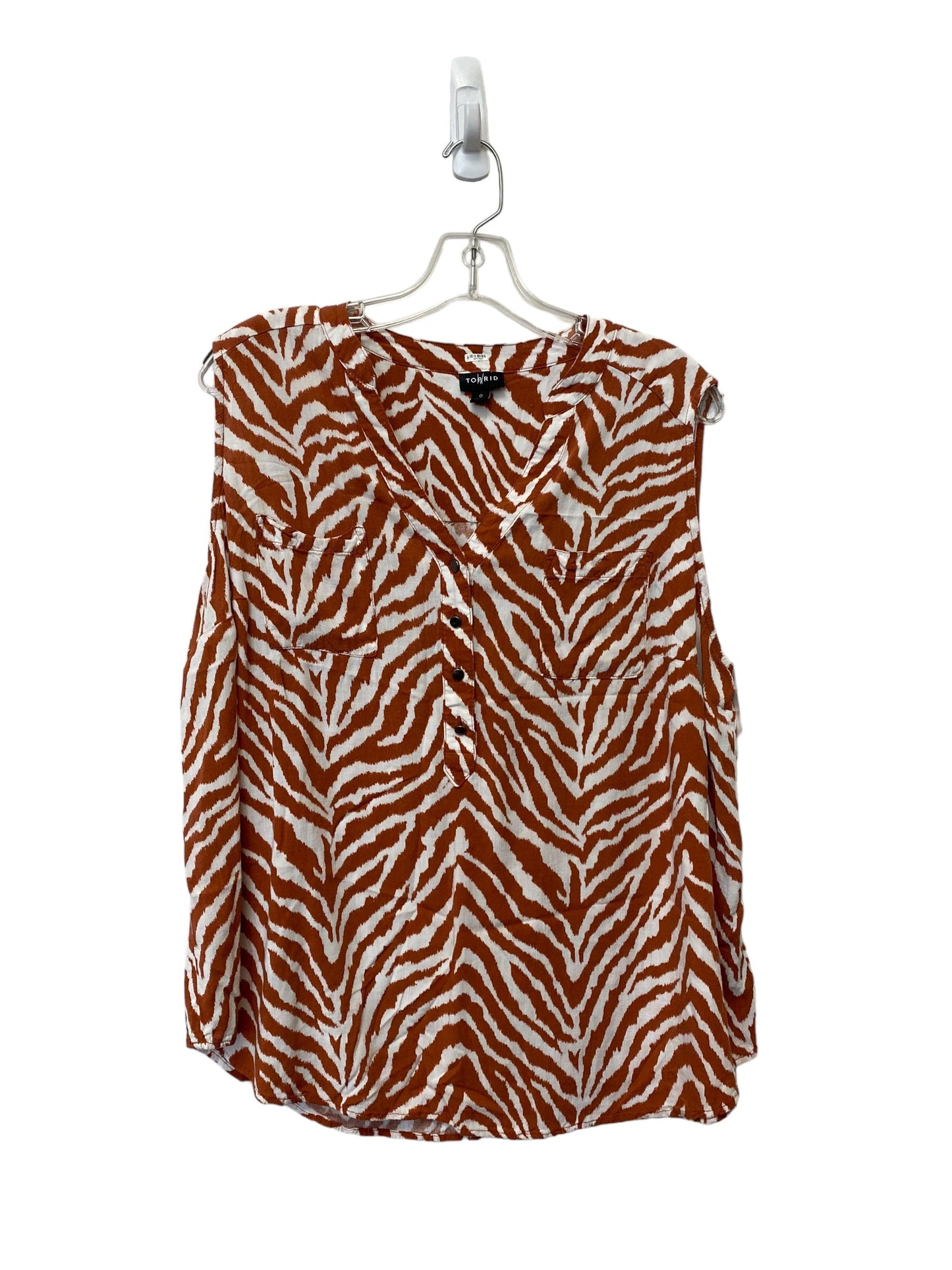 Animal Print Top Sleeveless Torrid, Size 0